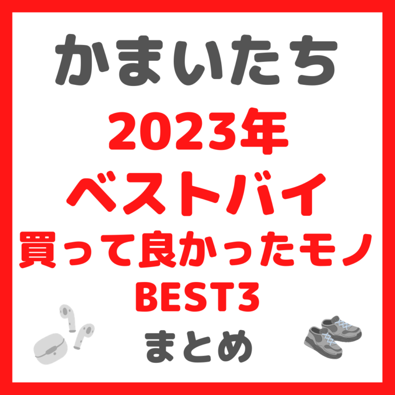 かまいたち(山内さん・濱家さん)が選ぶ ベストバイ2023 買って良かったモノ BEST3 まとめ
